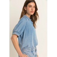 Expresso Blouse Light Blue Denim